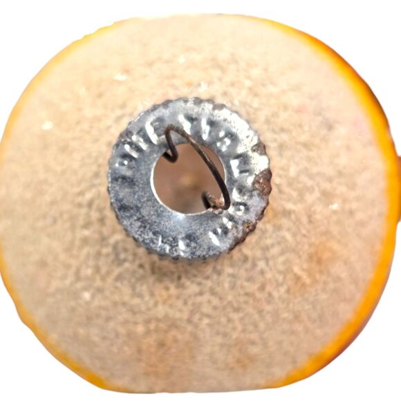 Lot Of 5 Shiny Brite Double Indent DROP BALL Glass Christmas Ornaments Stripes - Picture 6 of 9